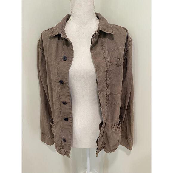 Bleu De Cocagne Linen Work Jacket - Picture 7 of 12